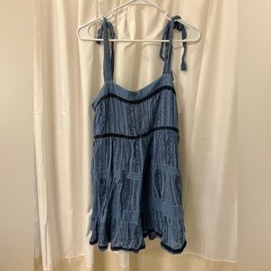 UO Tie-Strap Mini Dress szM